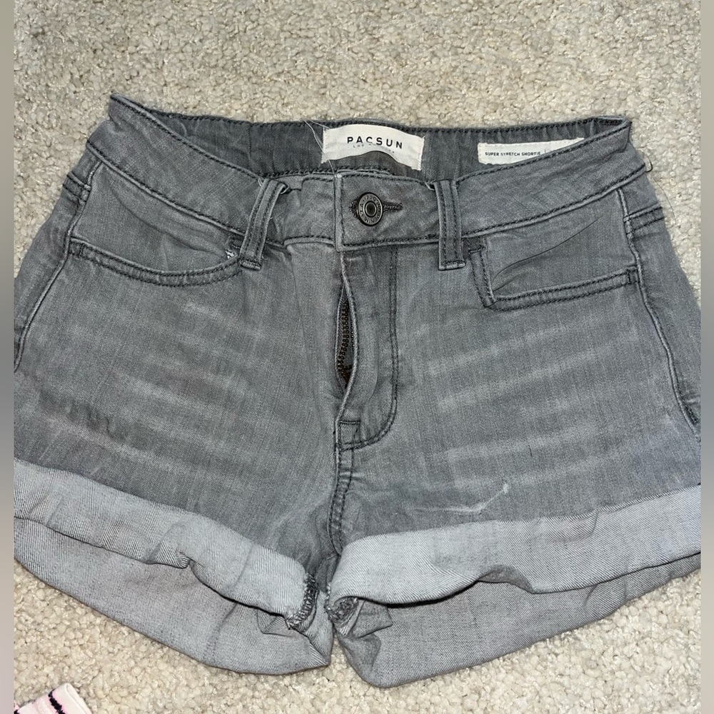 Gray pacsun high waisted shorts